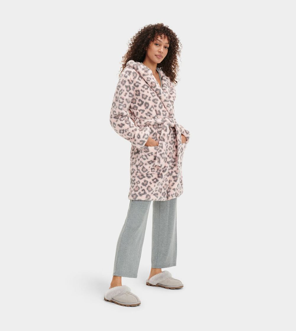 Ugg Robe Womens - Ugg Aarti Pink Leopard - 701NGIZWB